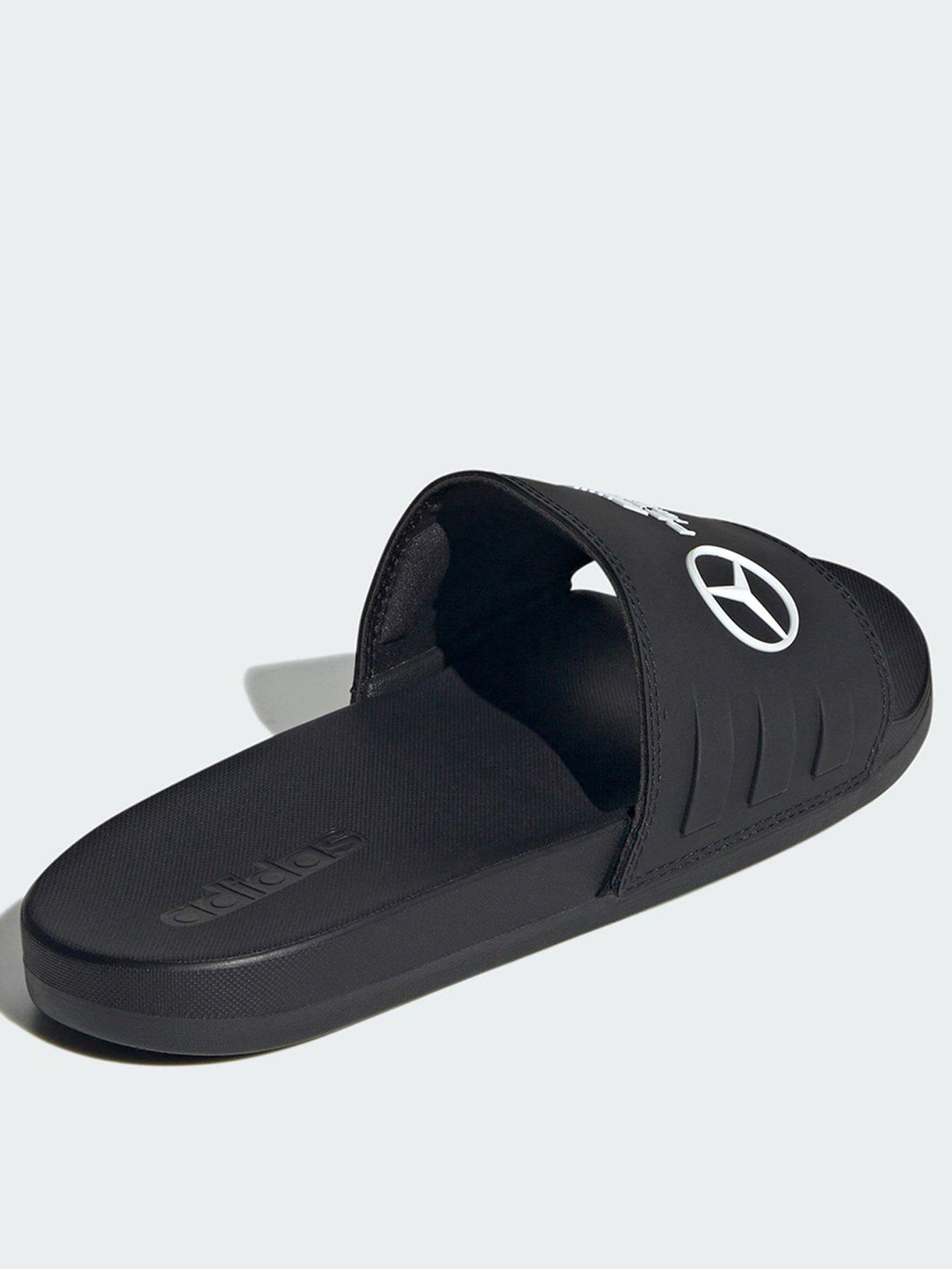  image of adidas-mercedes-amg-petronas-formula-one-team-adilette-comfort-slides-blackwhite