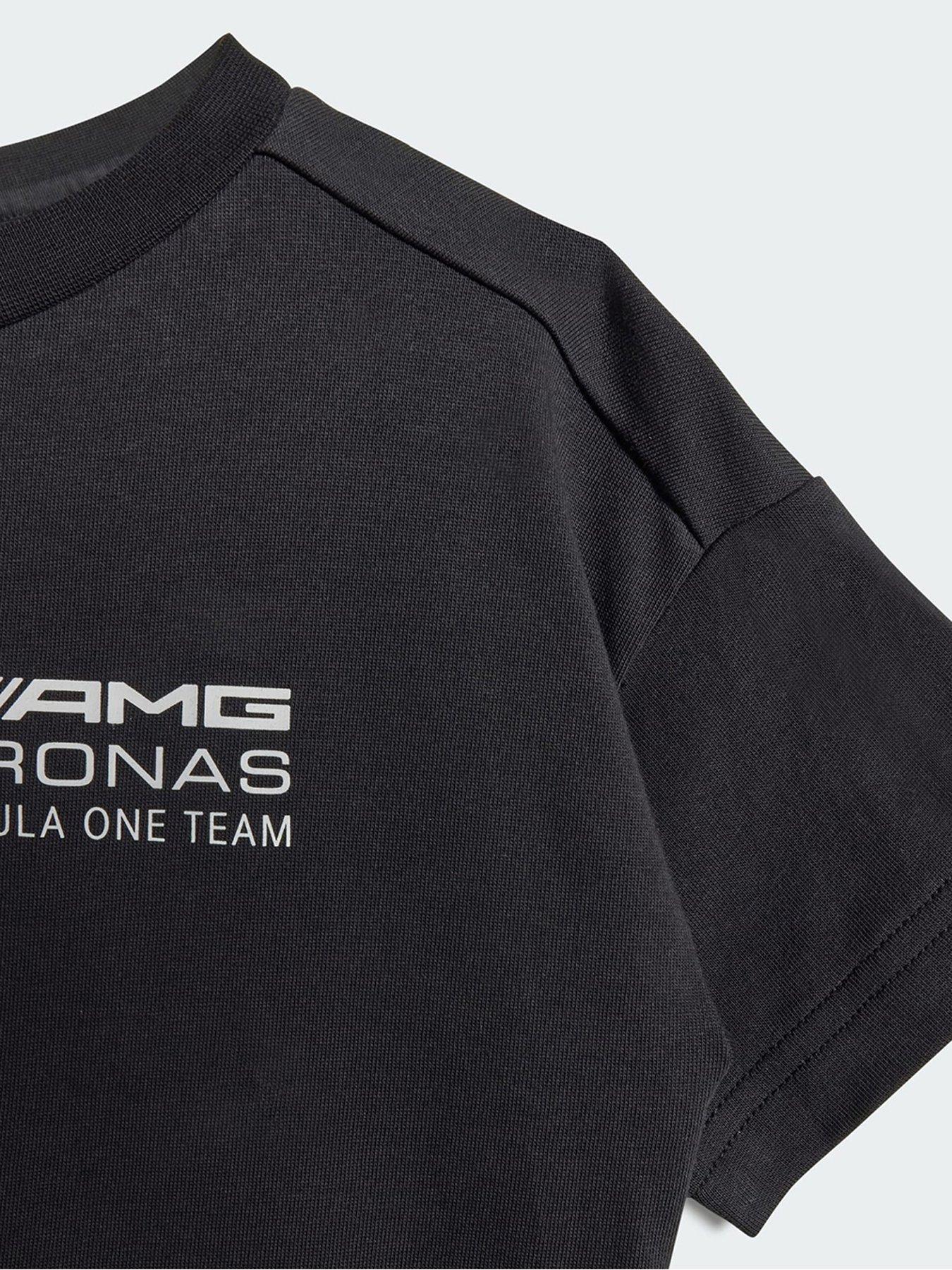  image of adidas-mercedes-amg-petronas-formula-one-team-dna-baby-jogger-short-sleeve-blackwhite