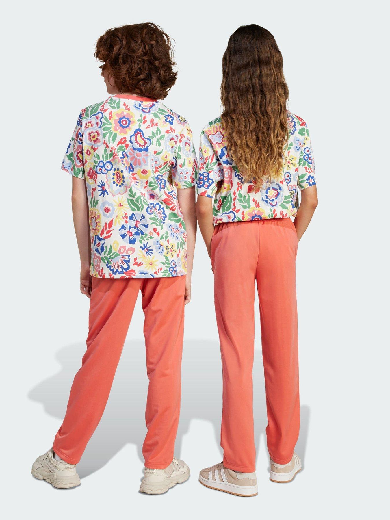  image of adidas-originals-x-liberty-london-firebird-track-pants-kids-red