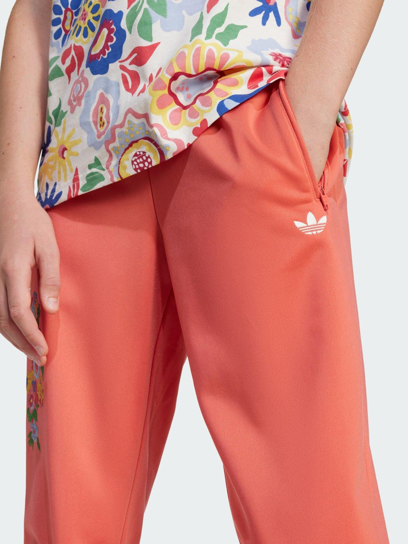  image of adidas-originals-x-liberty-london-firebird-track-pants-kids-red
