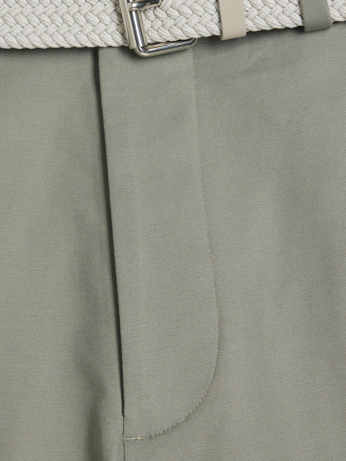  image of river-island-belted-chino-shorts