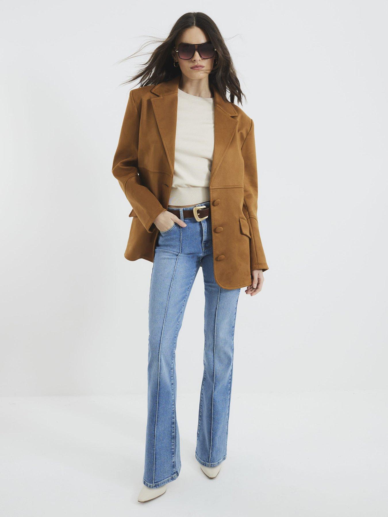  image of river-island-denim-bootcut-mid-rise-jeans