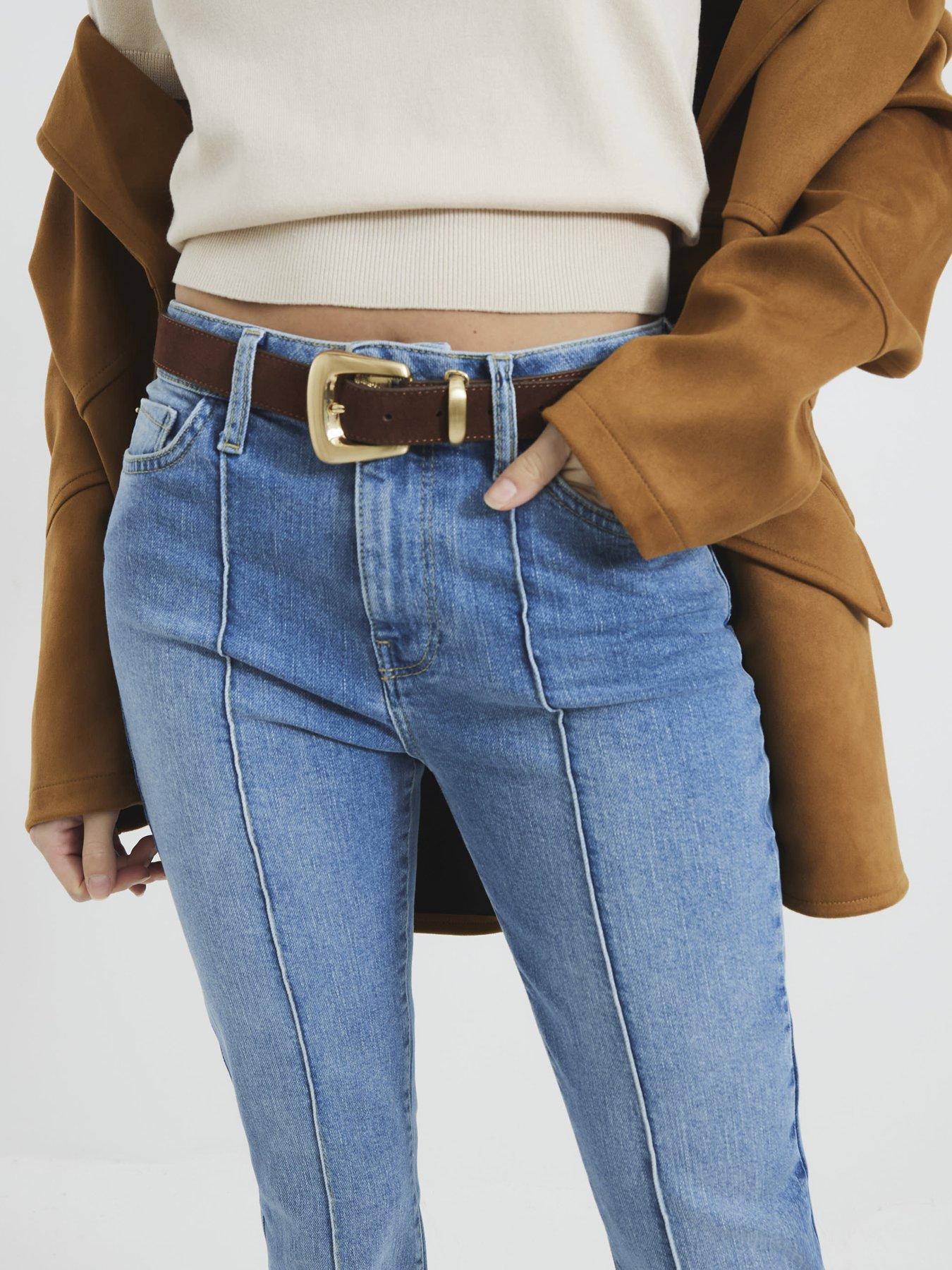  image of river-island-denim-bootcut-mid-rise-jeans