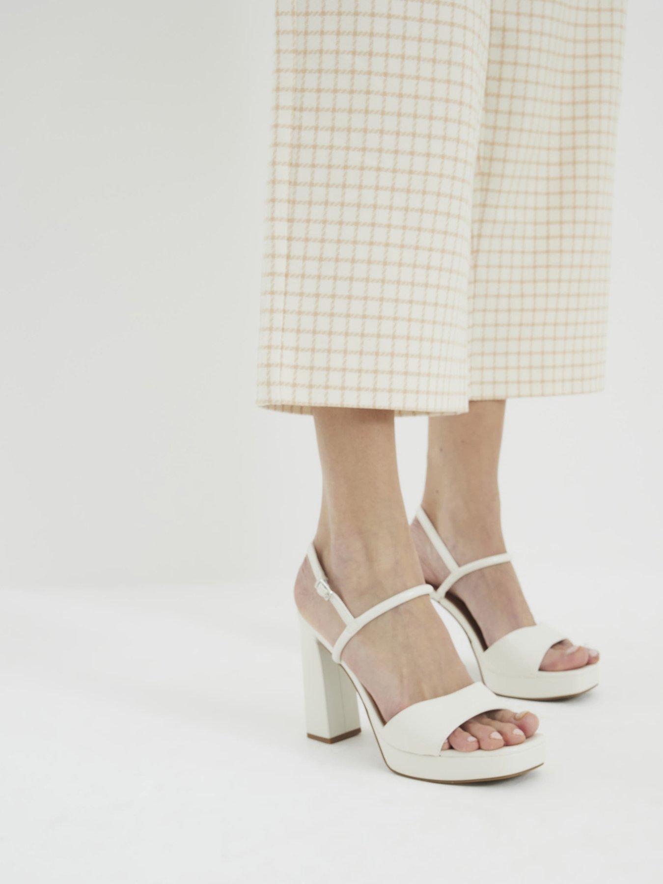  image of river-island-sling-back-platform-heeled-sandals