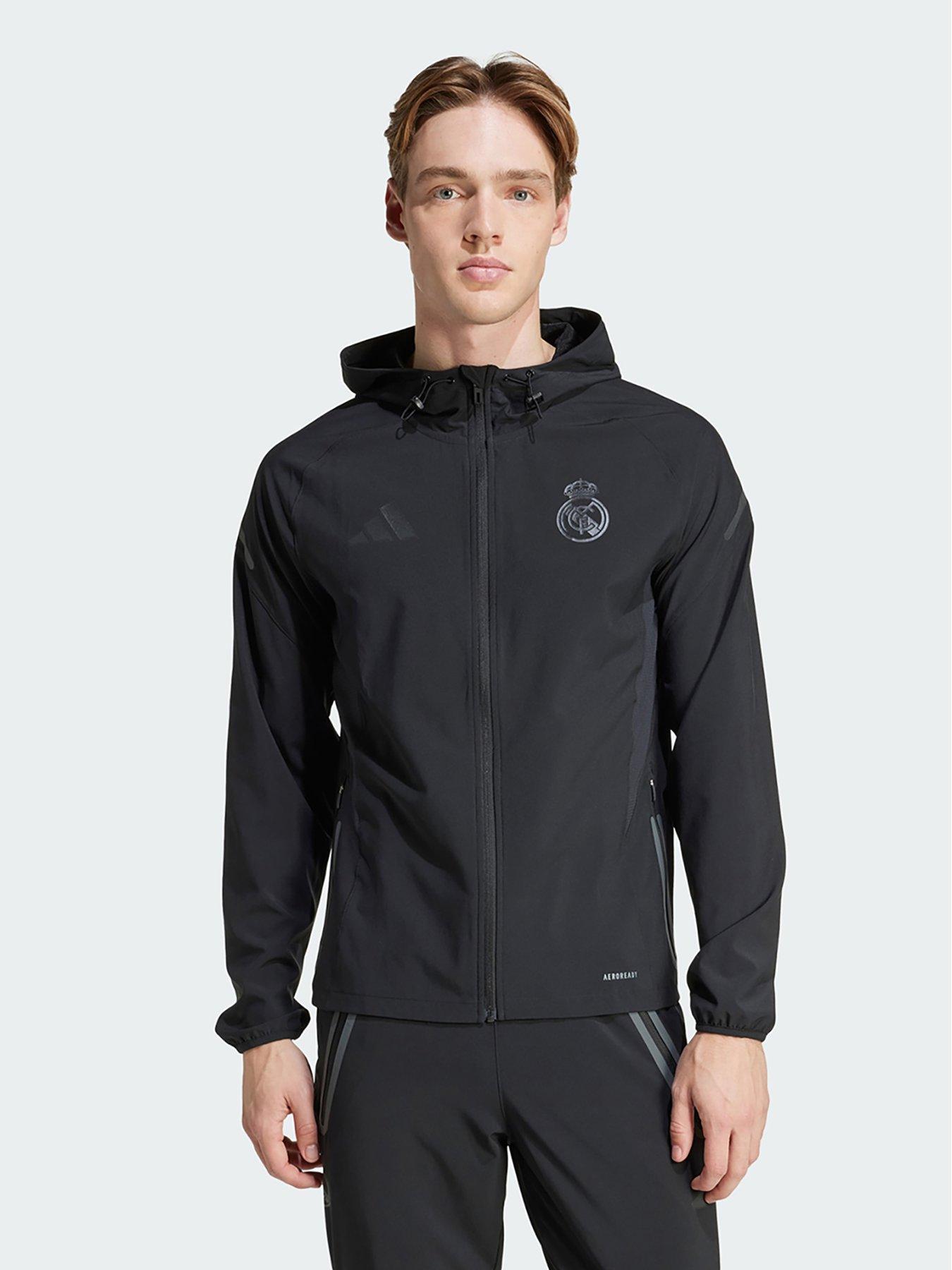 undefined Real Madrid Tiro 25 Pro Vis Tech Travel Jacket - Black