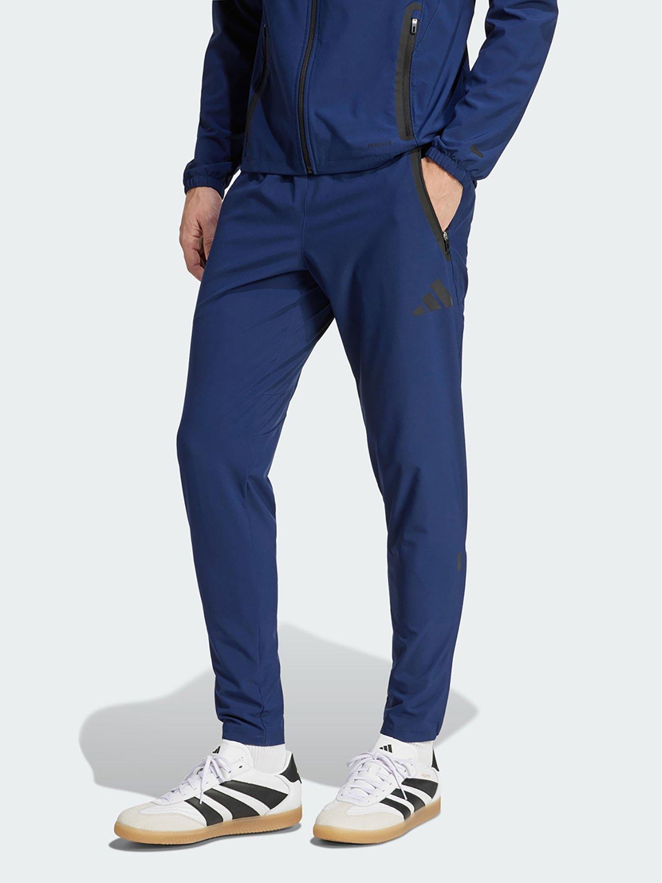 undefined Manchester United Tiro 25 Competition Vis Tech Travel Pants - Blue