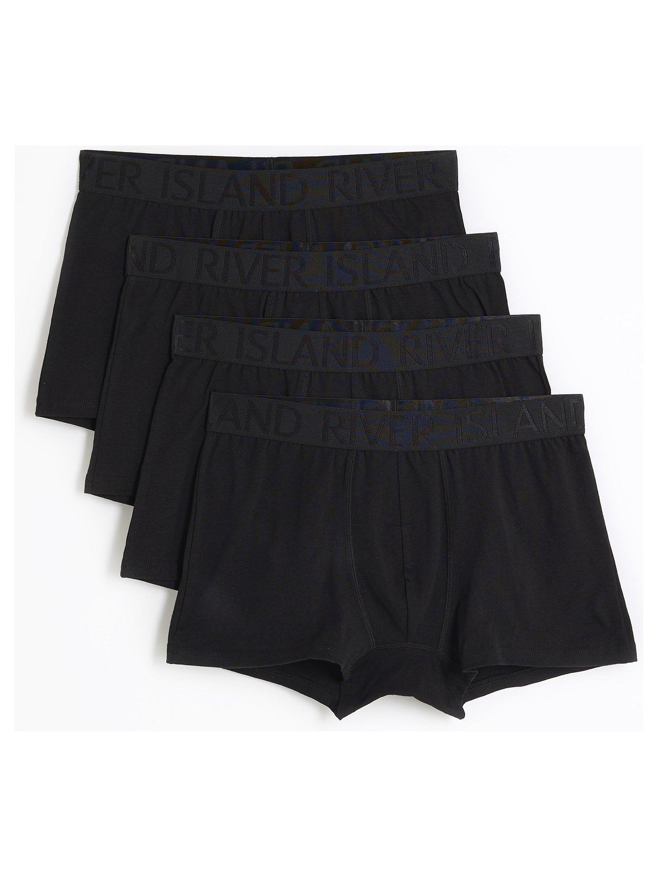 undefined 4 Pack Cotton Stretch Ri Trunks