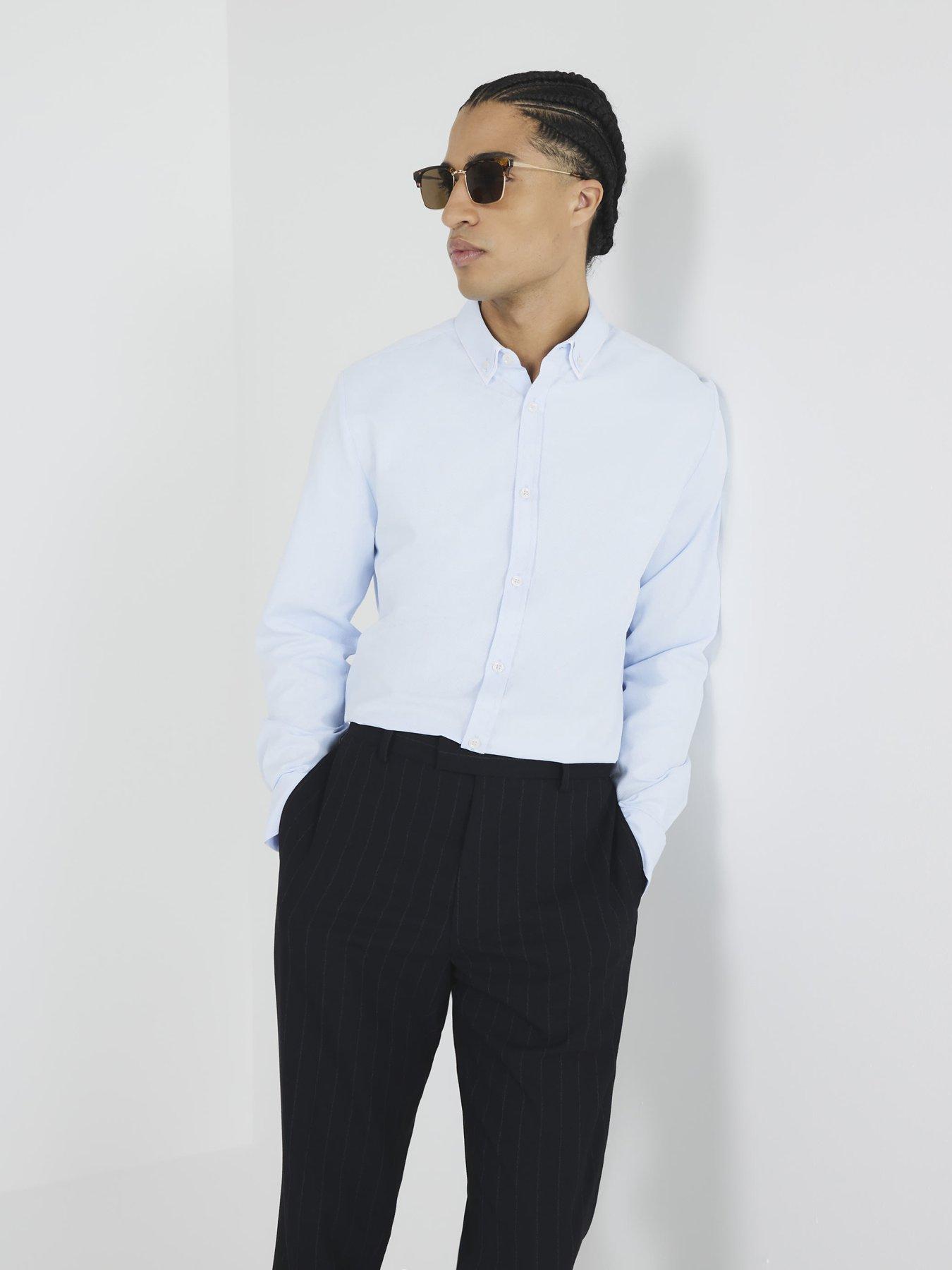river-island-slim-fit-double-collar-shirt-blue