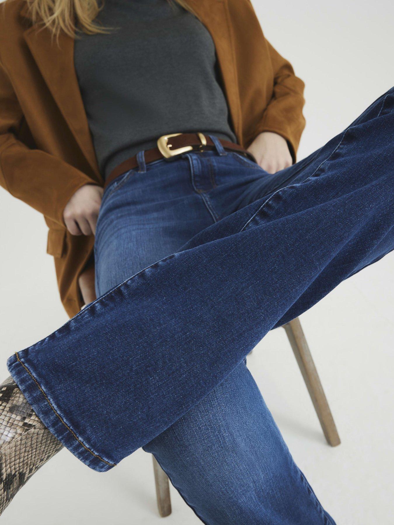  image of river-island-denim-mid-rise-bootcut-jeans