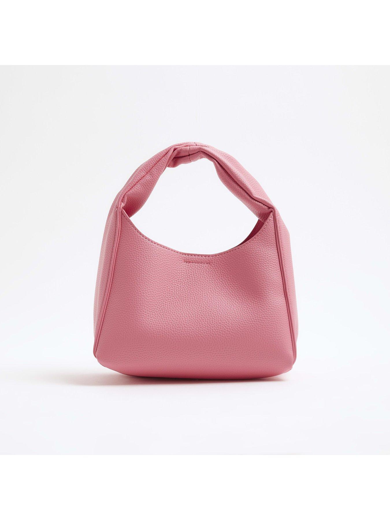  image of river-island-faux-leather-debossed-ri-scoop-bag