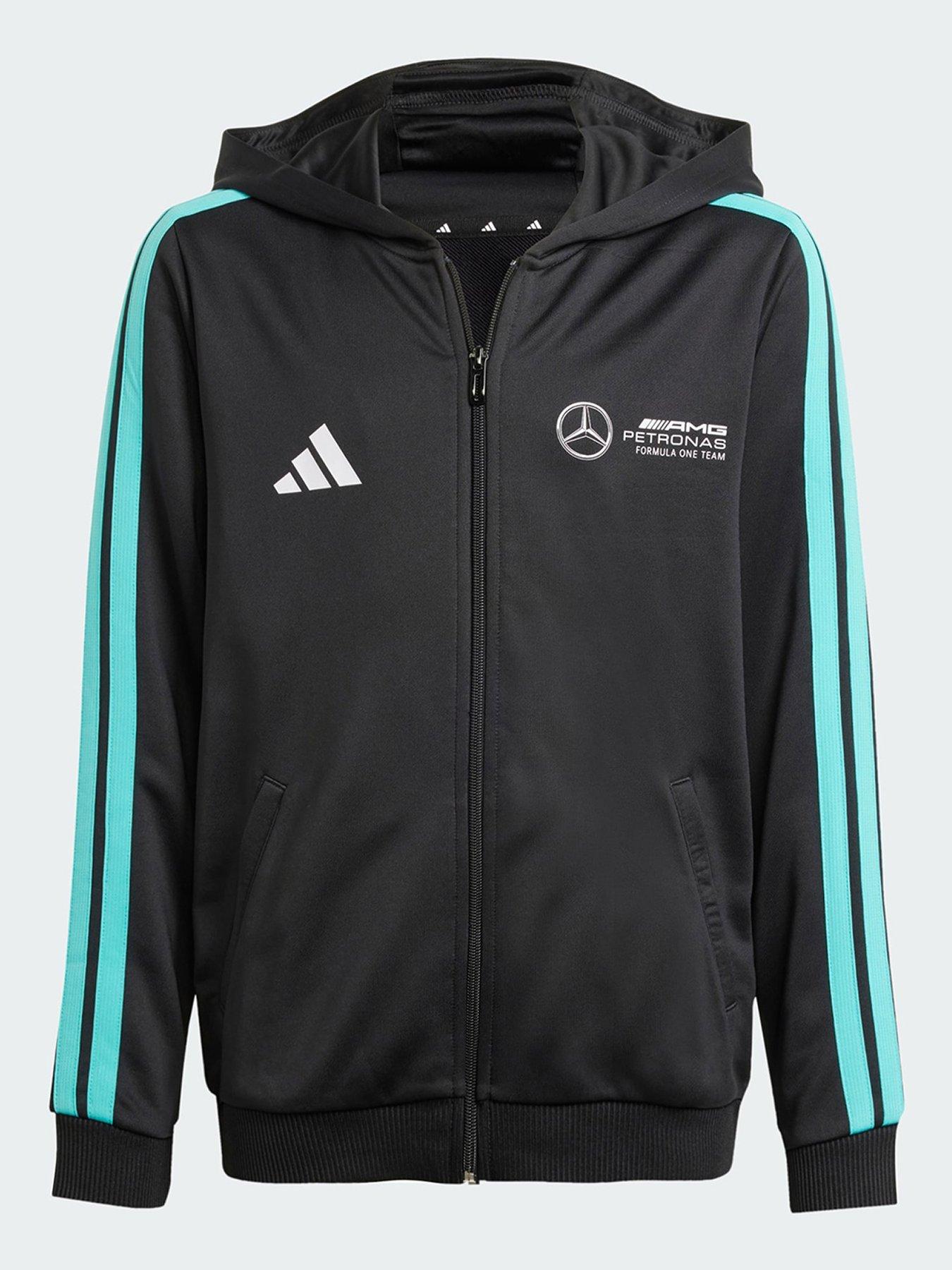undefined Mercedes - Amg Petronas Formula One Team Dna Full Zip Hood - Black/White