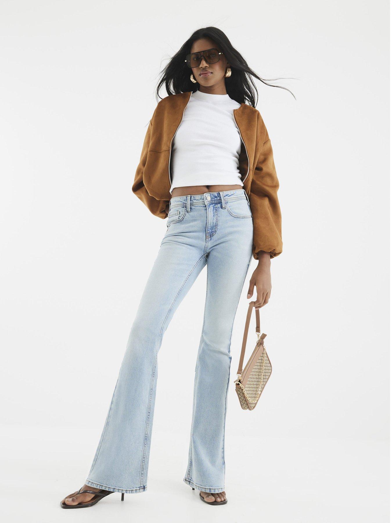 undefined Bootcut Mid Rise Jeans - Blue