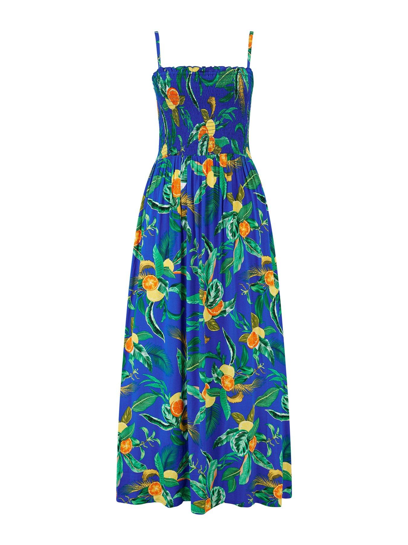  image of pour-moi-strapless-shirred-bodice-maxi-beach-dress
