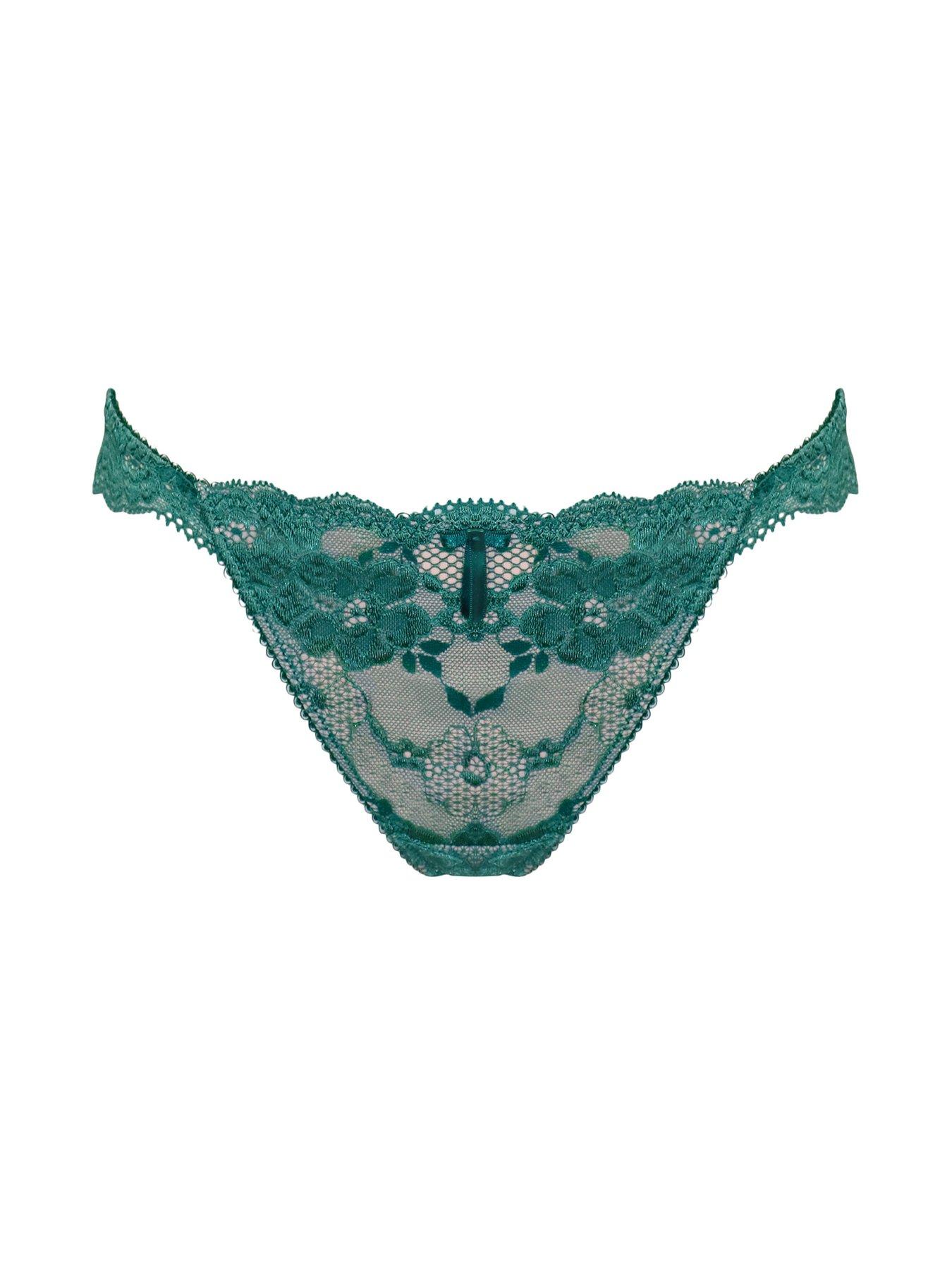 Image 3 of 4 of Pour Moi Amour Brazilian Brief - Green