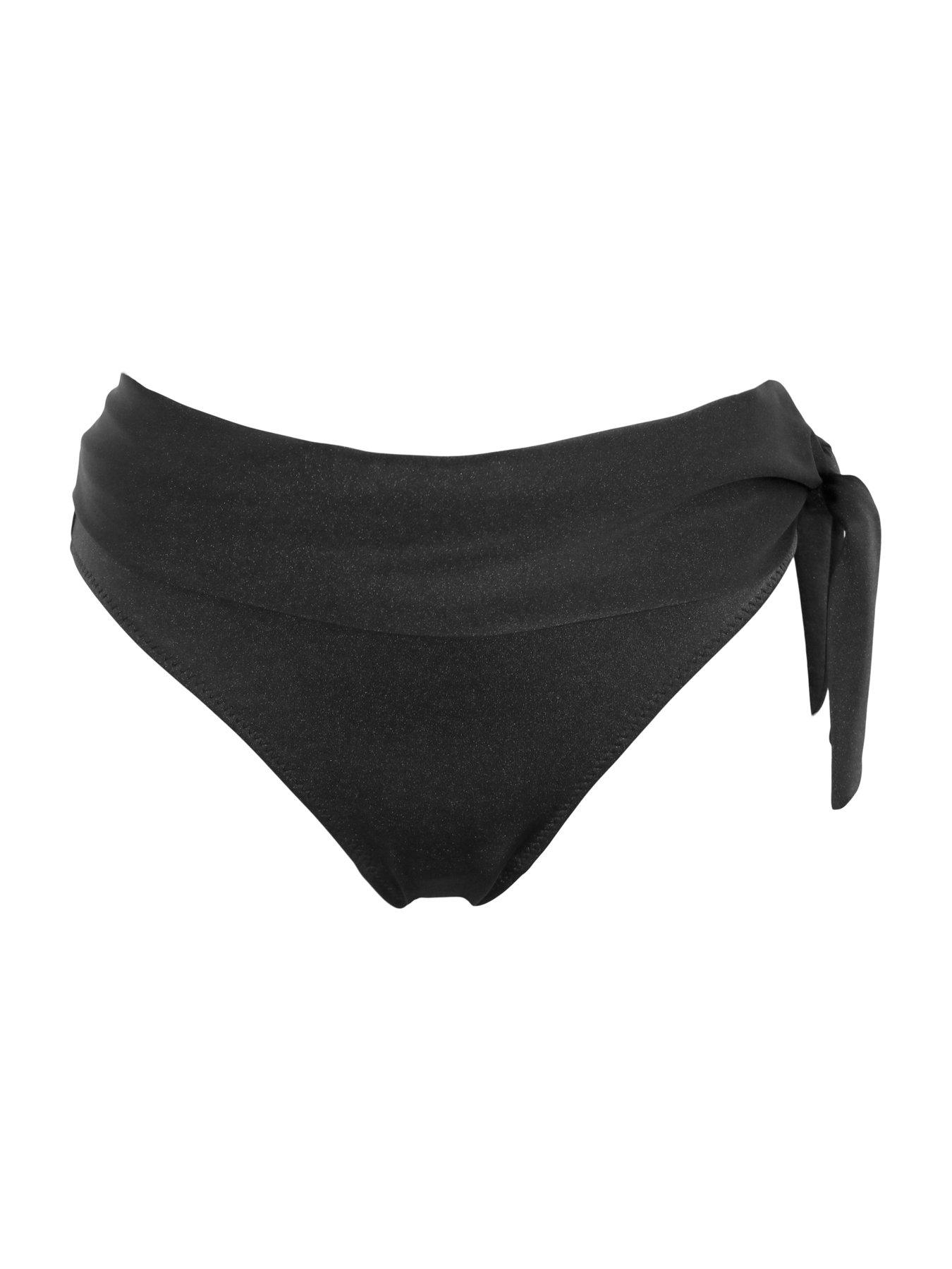 Image 3 of 4 of Pour Moi St Kitts Tie Fold Over Brief - Black