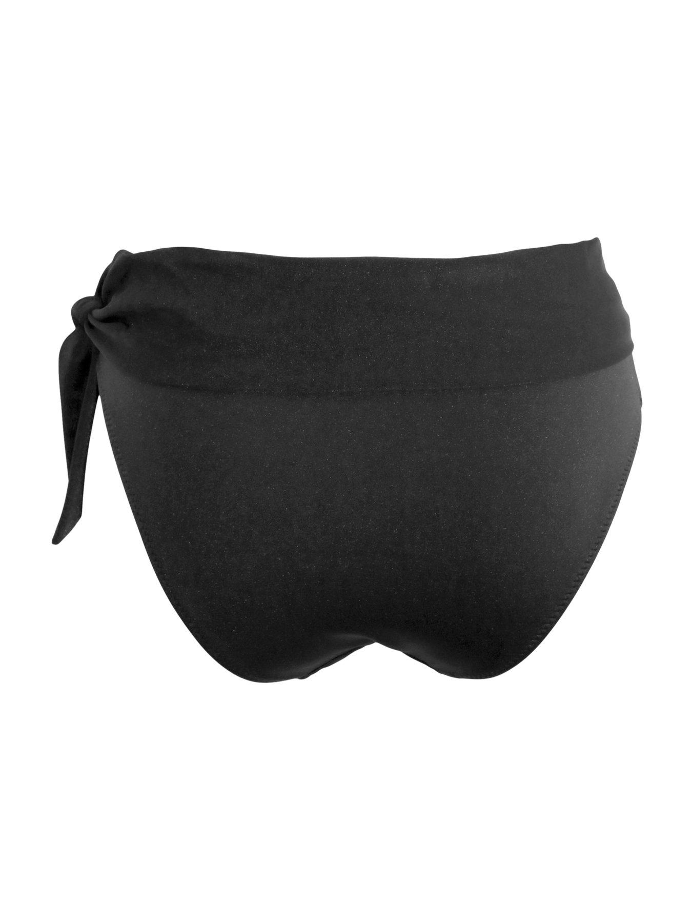 Image 4 of 4 of Pour Moi St Kitts Tie Fold Over Brief - Black
