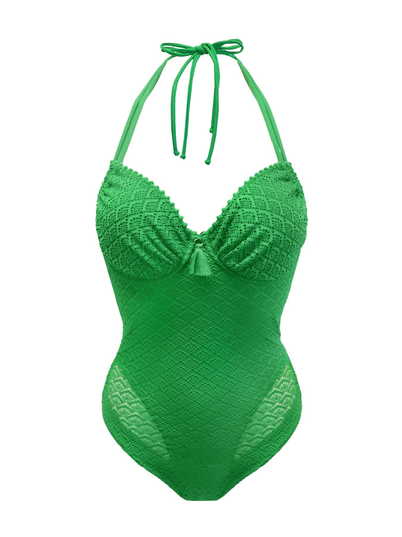 Image 3 of 4 of Pour Moi Castaway Adjustable Halter Underwired Swimsuit