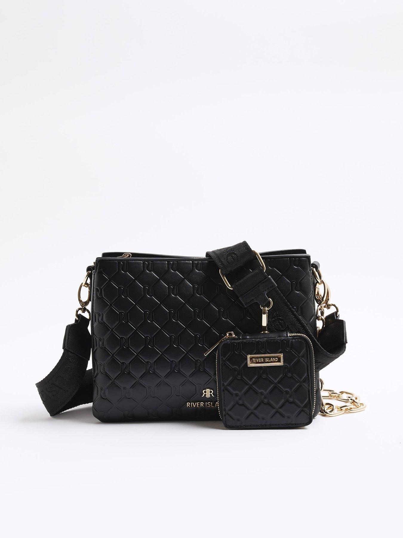 undefined Embossed Chain Cross Body Bag