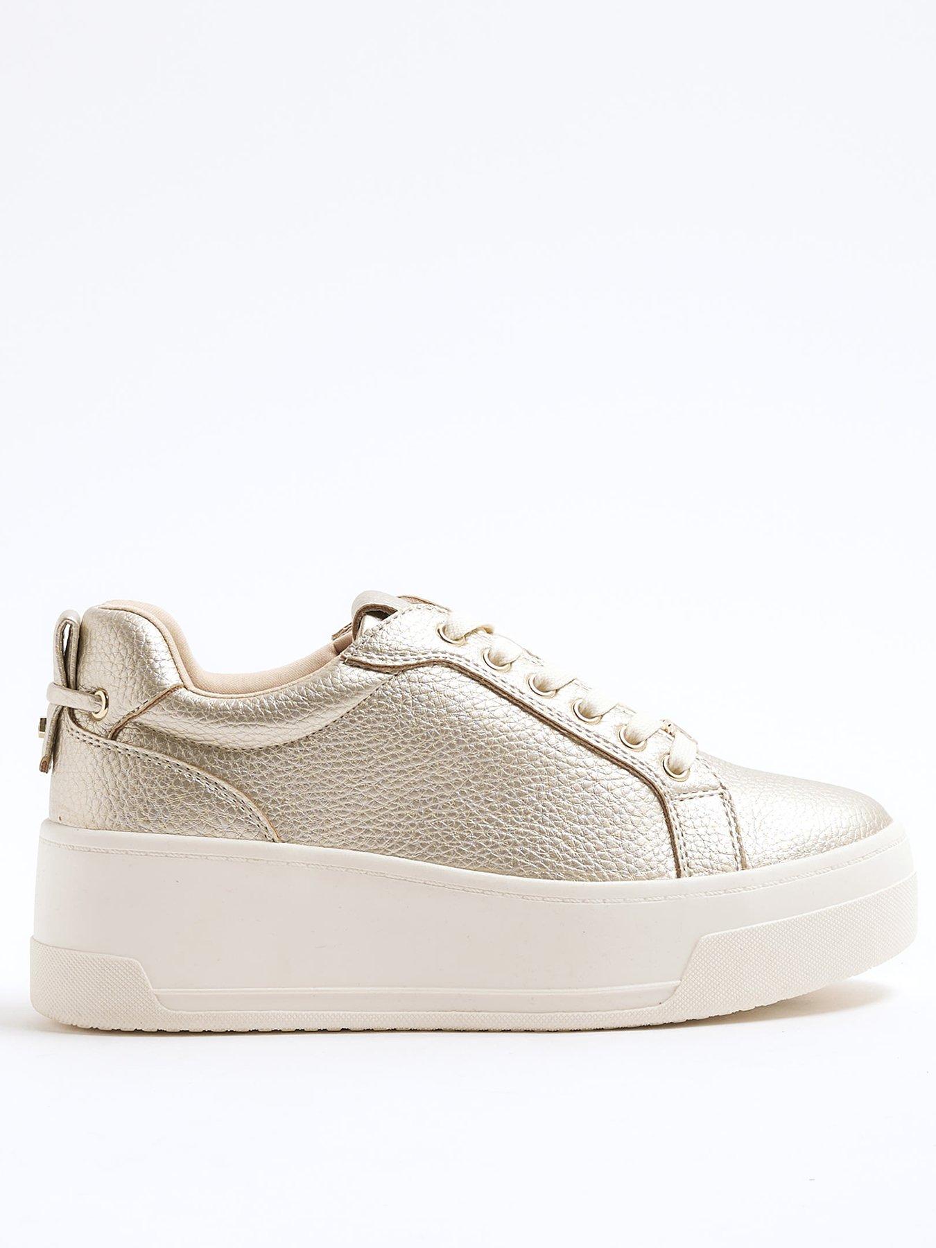  image of river-island-platform-lace-up-trainers