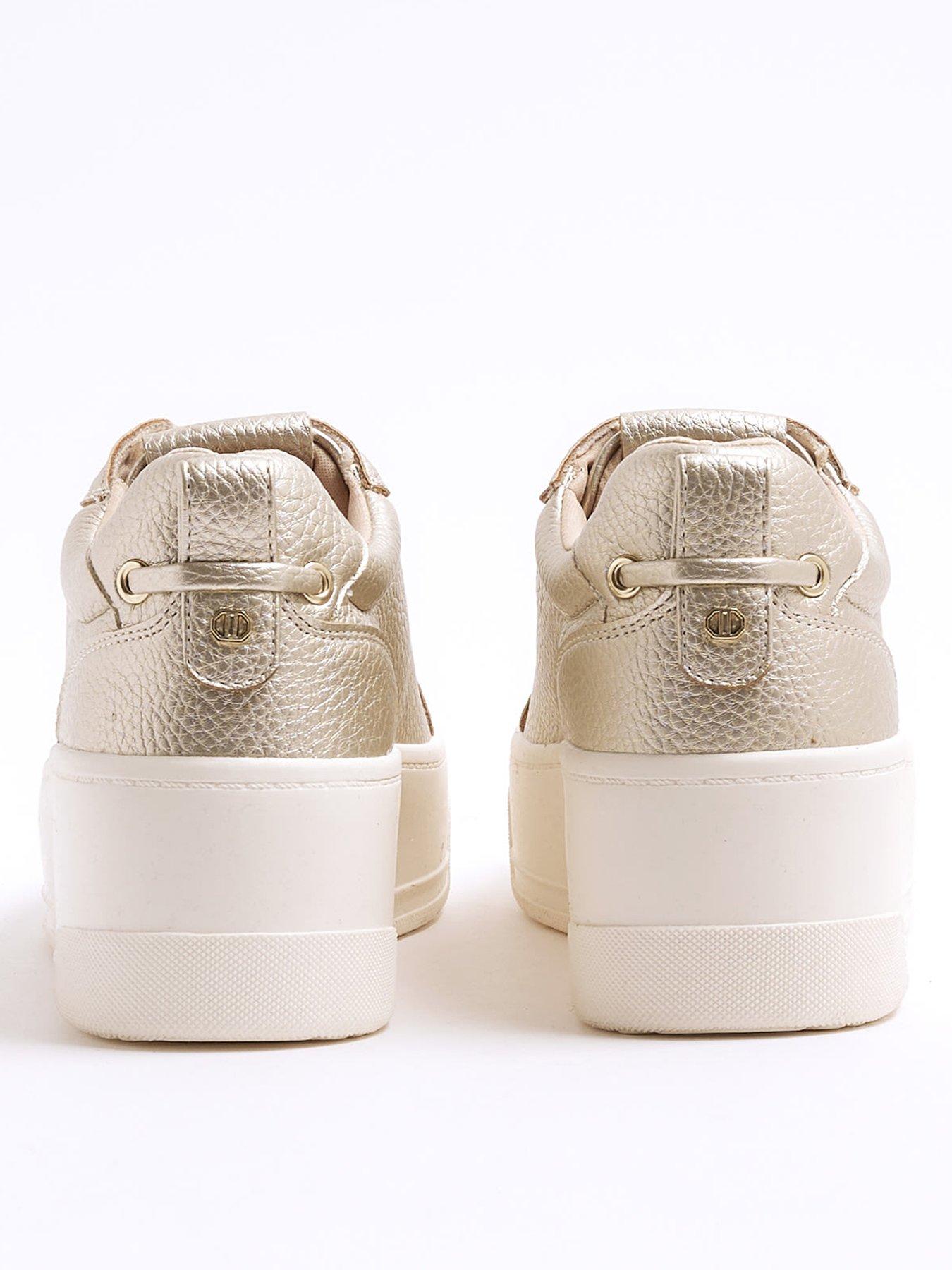  image of river-island-platform-lace-up-trainers