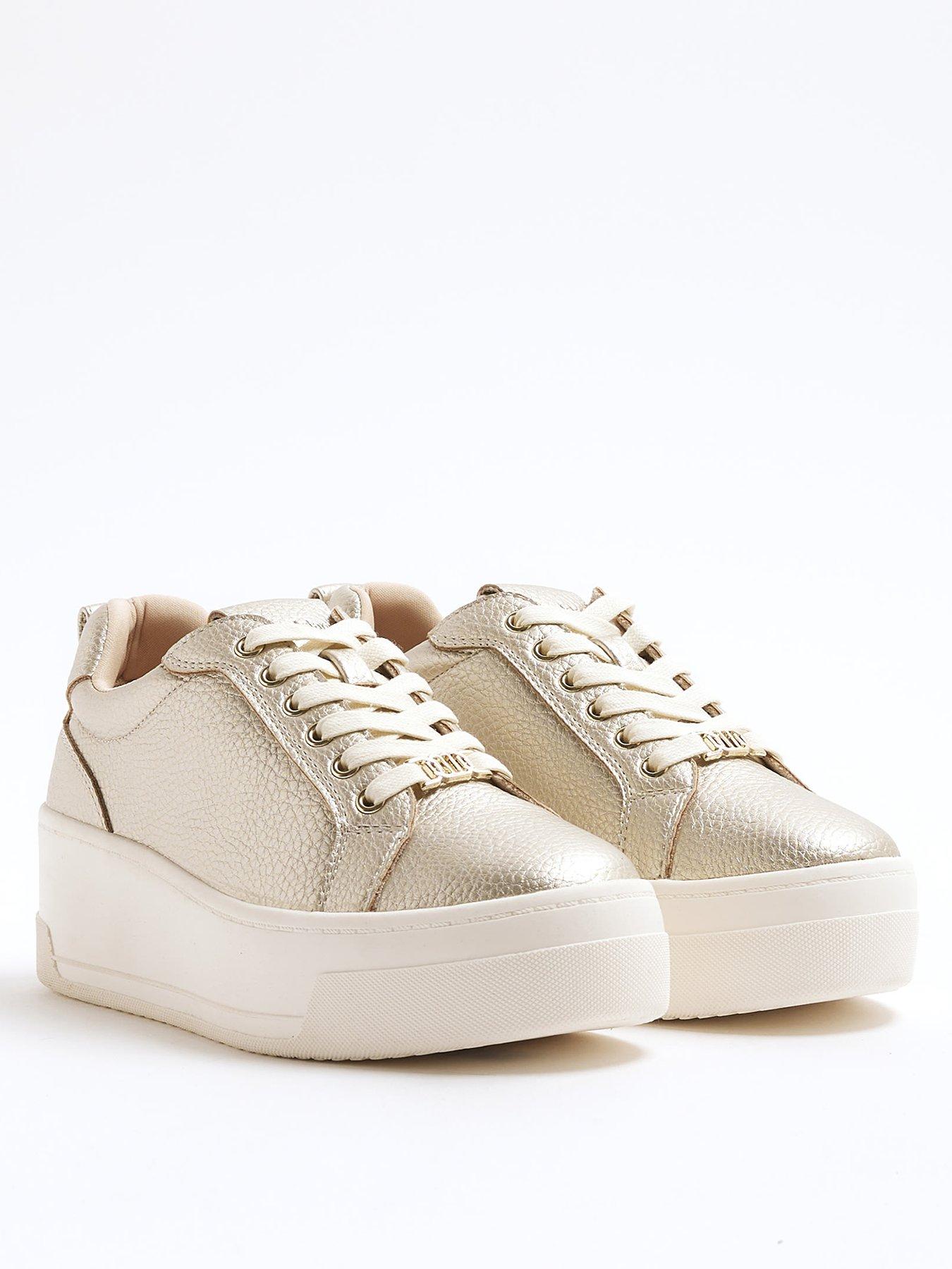  image of river-island-platform-lace-up-trainers