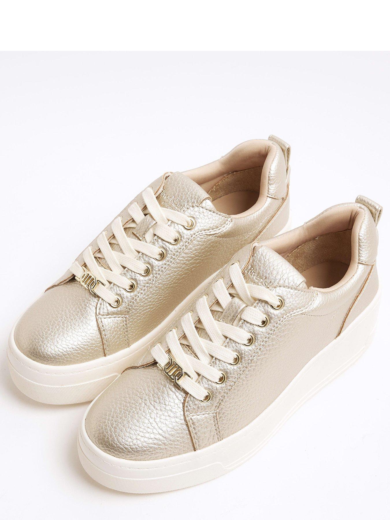  image of river-island-platform-lace-up-trainers