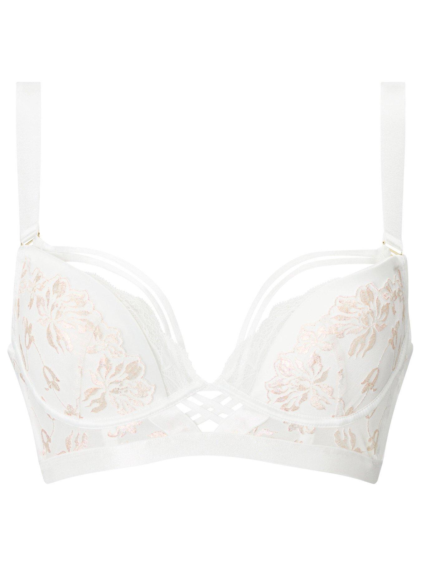  image of ann-summers-mirage-padded-plunge-bra-white