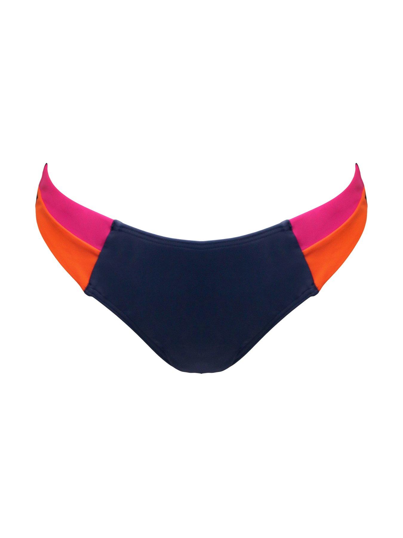 Image 3 of 4 of Pour Moi Palm Springs Colour Block Tab Brief - Multi