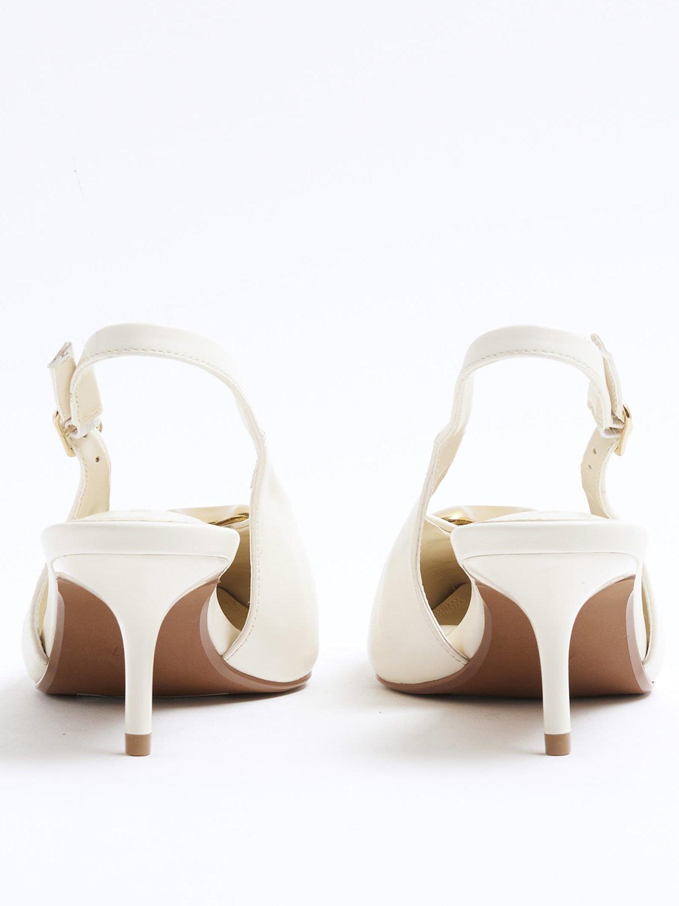  image of river-island-heart-sling-back-heeled-court-shoes