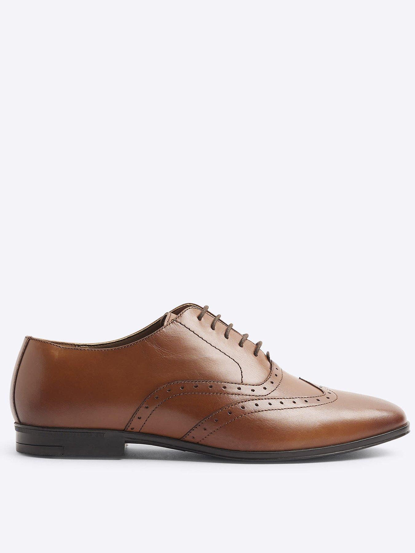River Island Wide Fit Leather Brogues Littlewoods