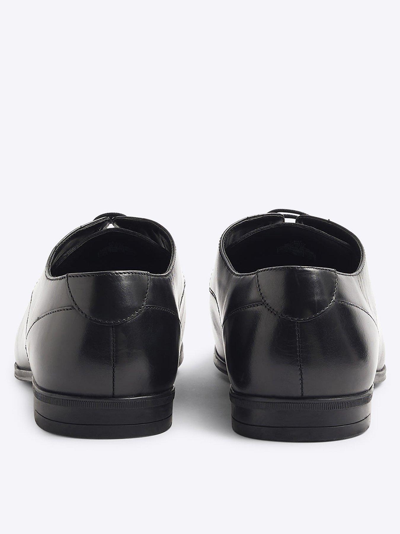  image of river-island-leather-wide-fit-derby-shoes