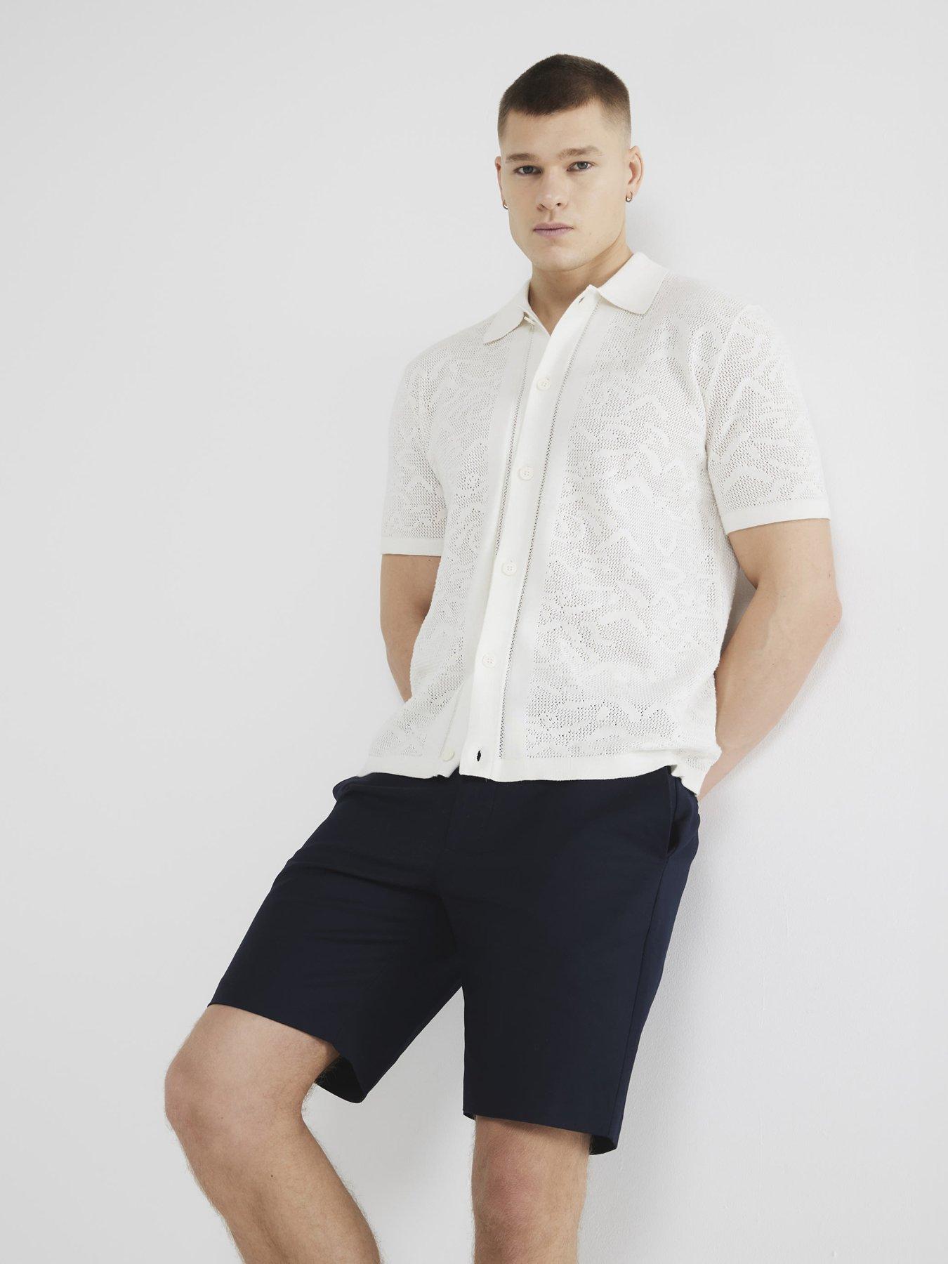 undefined Belted Chino Shorts