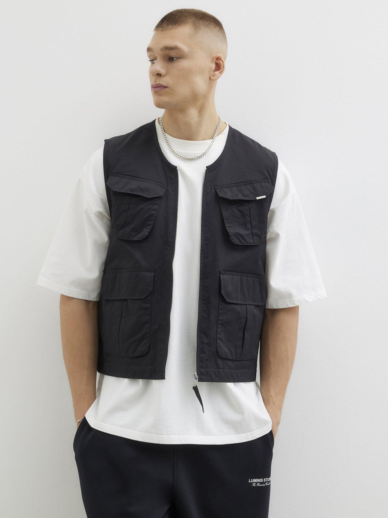  image of river-island-multi-utility-pockets-gilet