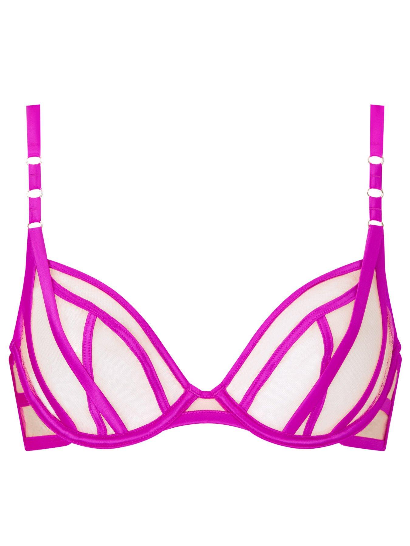  image of ann-summers-sheer-desire-non-padded-plunge-bra