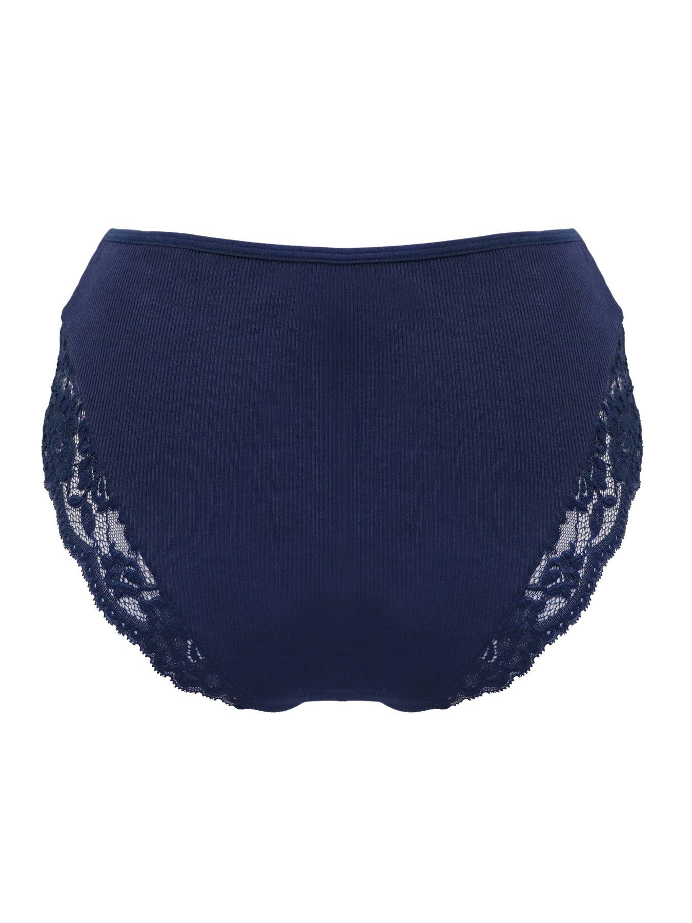  image of pour-moi-love-to-lounge-lace-and-modal-rib-midi-brief