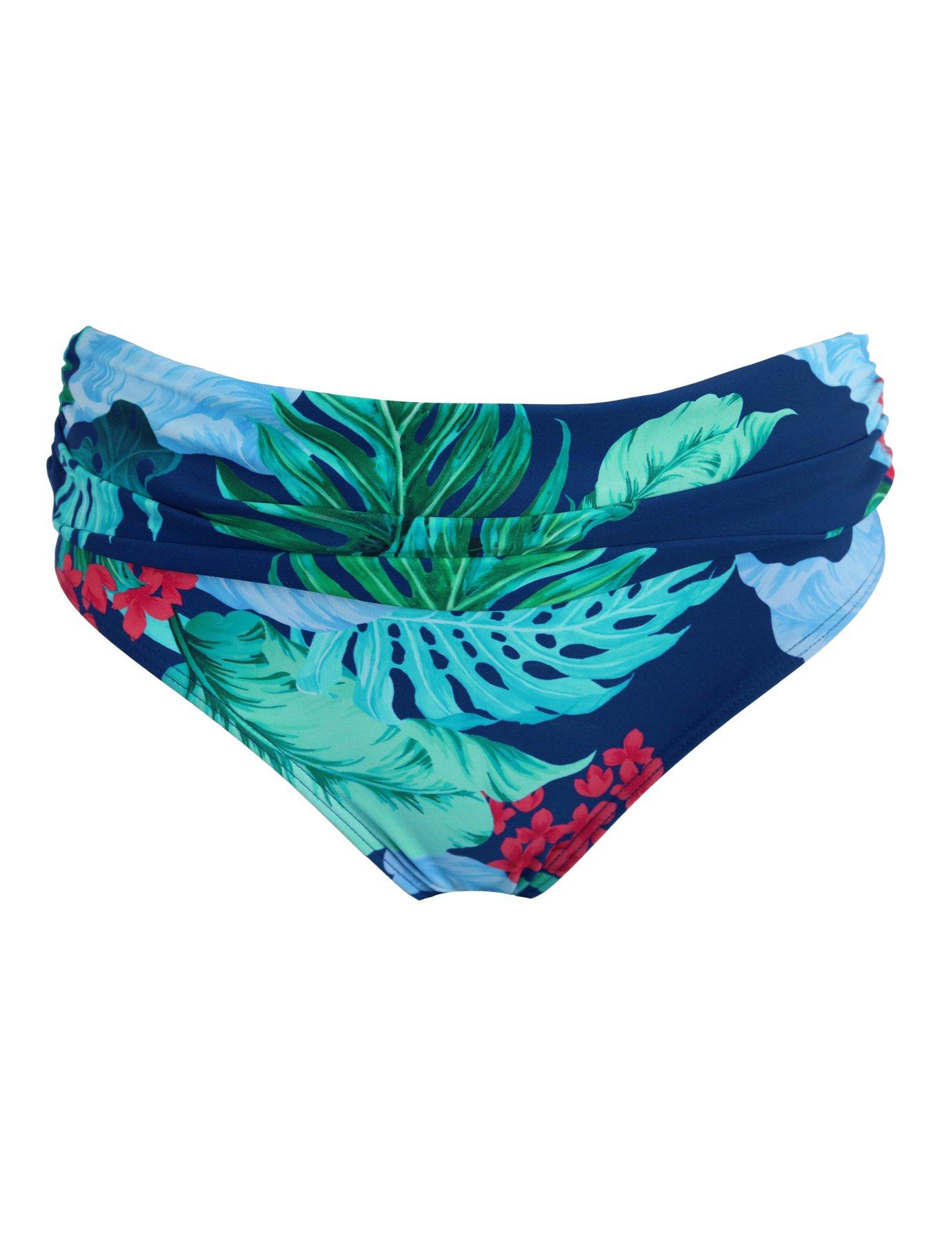  image of pour-moi-kefalonia-foldover-bikini-brief-multi