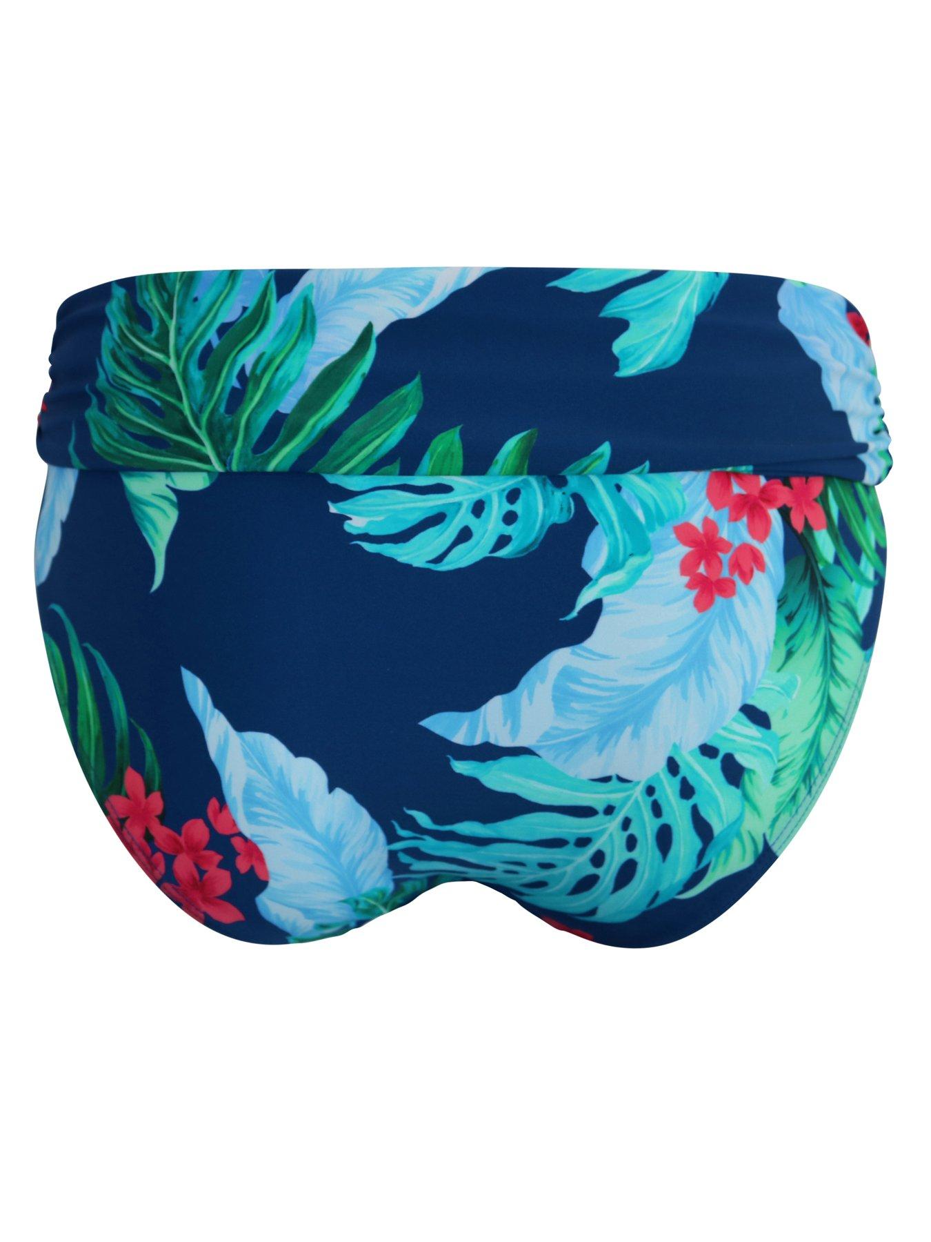  image of pour-moi-kefalonia-foldover-bikini-brief-multi