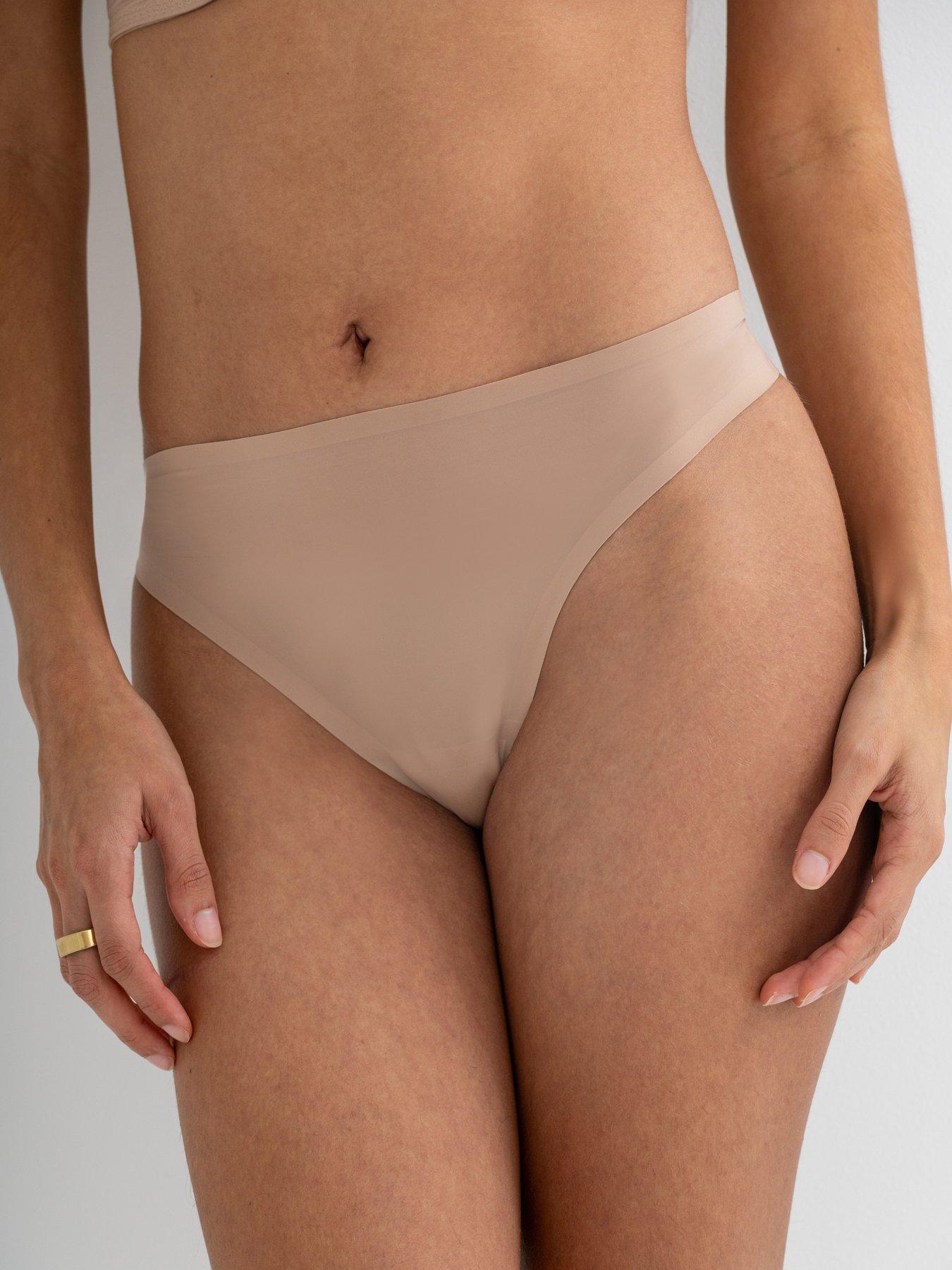 Image 2 of 4 of Pour Moi Bonded No VPL Thong - Natural