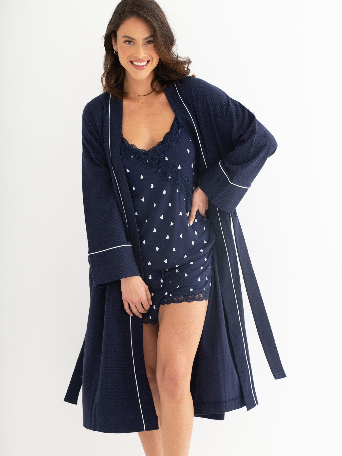  image of pour-moi-waffle-loungewear-dressing-gown