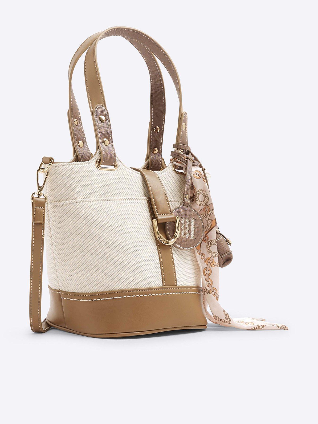  image of river-island-panelled-bucket-bag