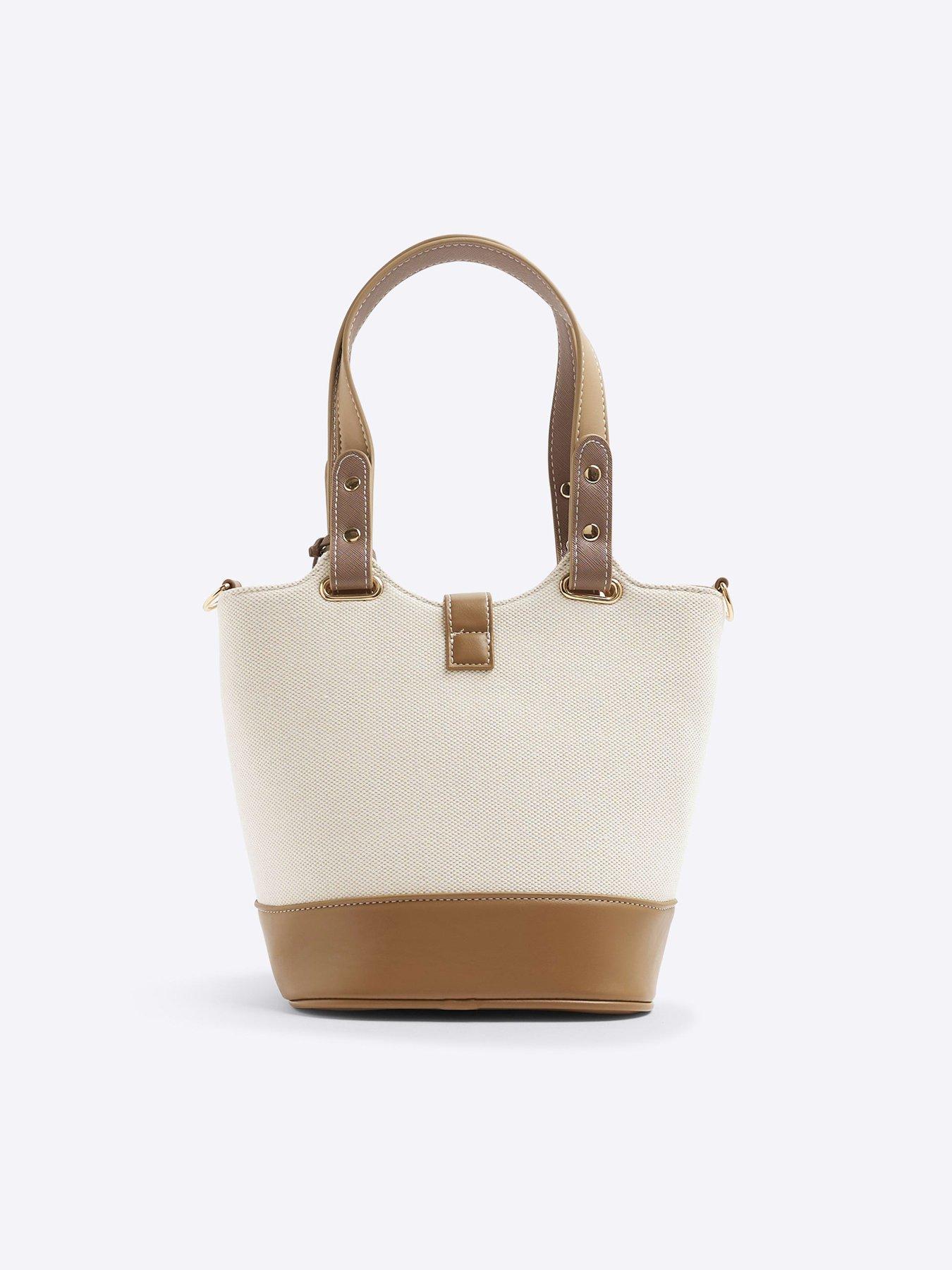  image of river-island-panelled-bucket-bag