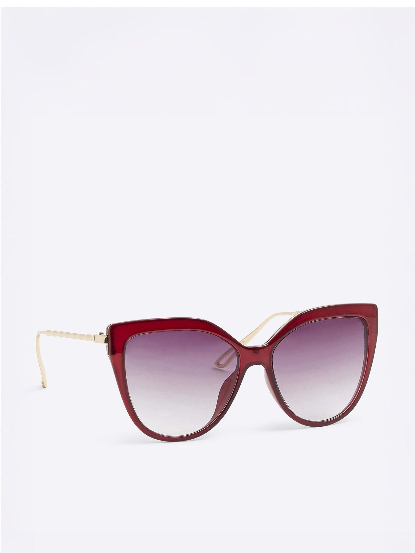 undefined Cat Eye Gold Arm Sunglasses