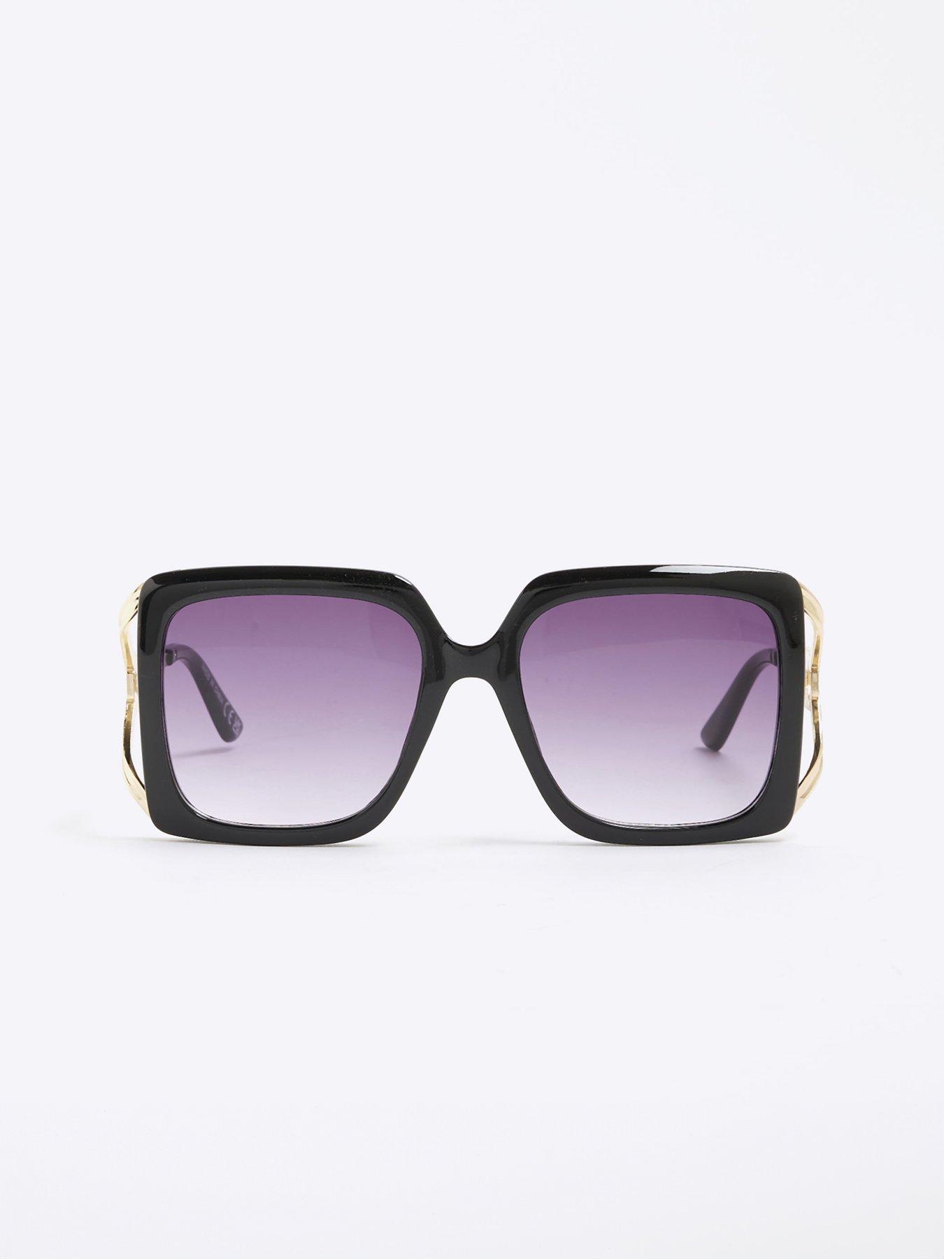 Image 4 of 5 of River Island Square Cut Out Sunglasses