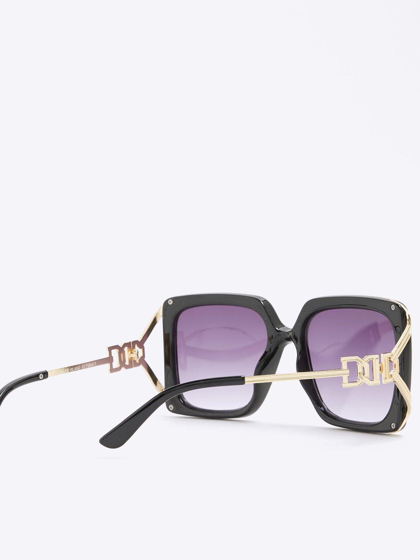 Image 5 of 5 of River Island Square Cut Out Sunglasses