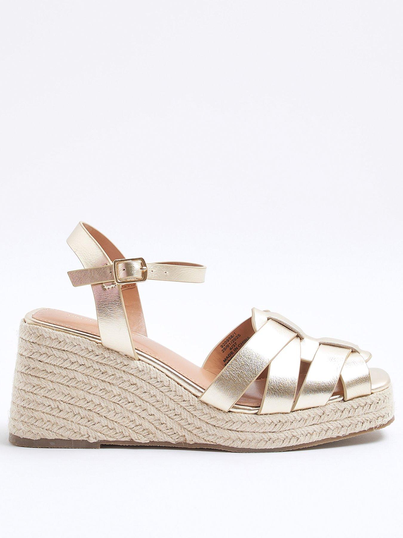  image of river-island-woven-wedge-sandals