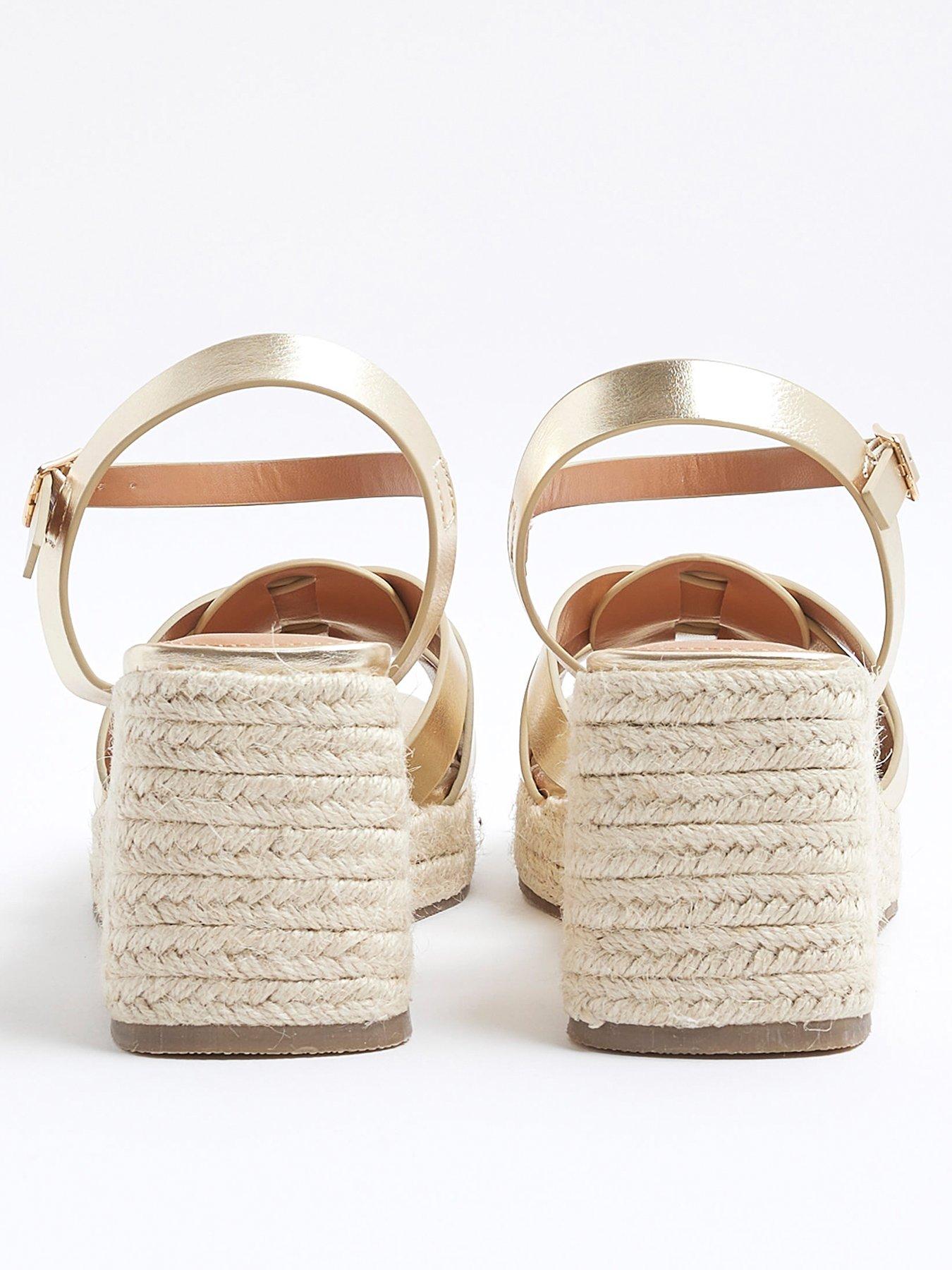  image of river-island-woven-wedge-sandals
