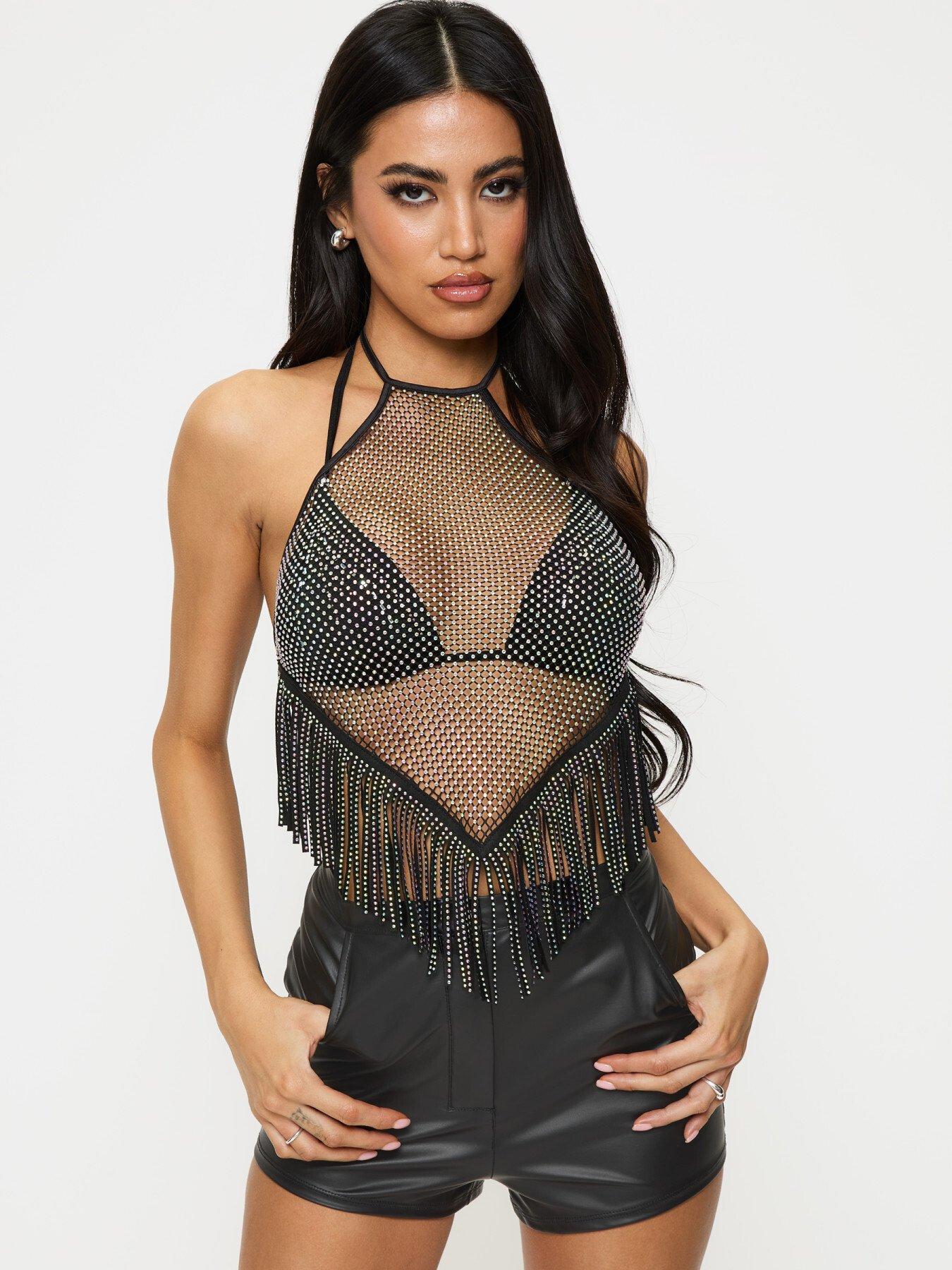 Image 3 of 4 of Ann Summers Plain PU Short - Black