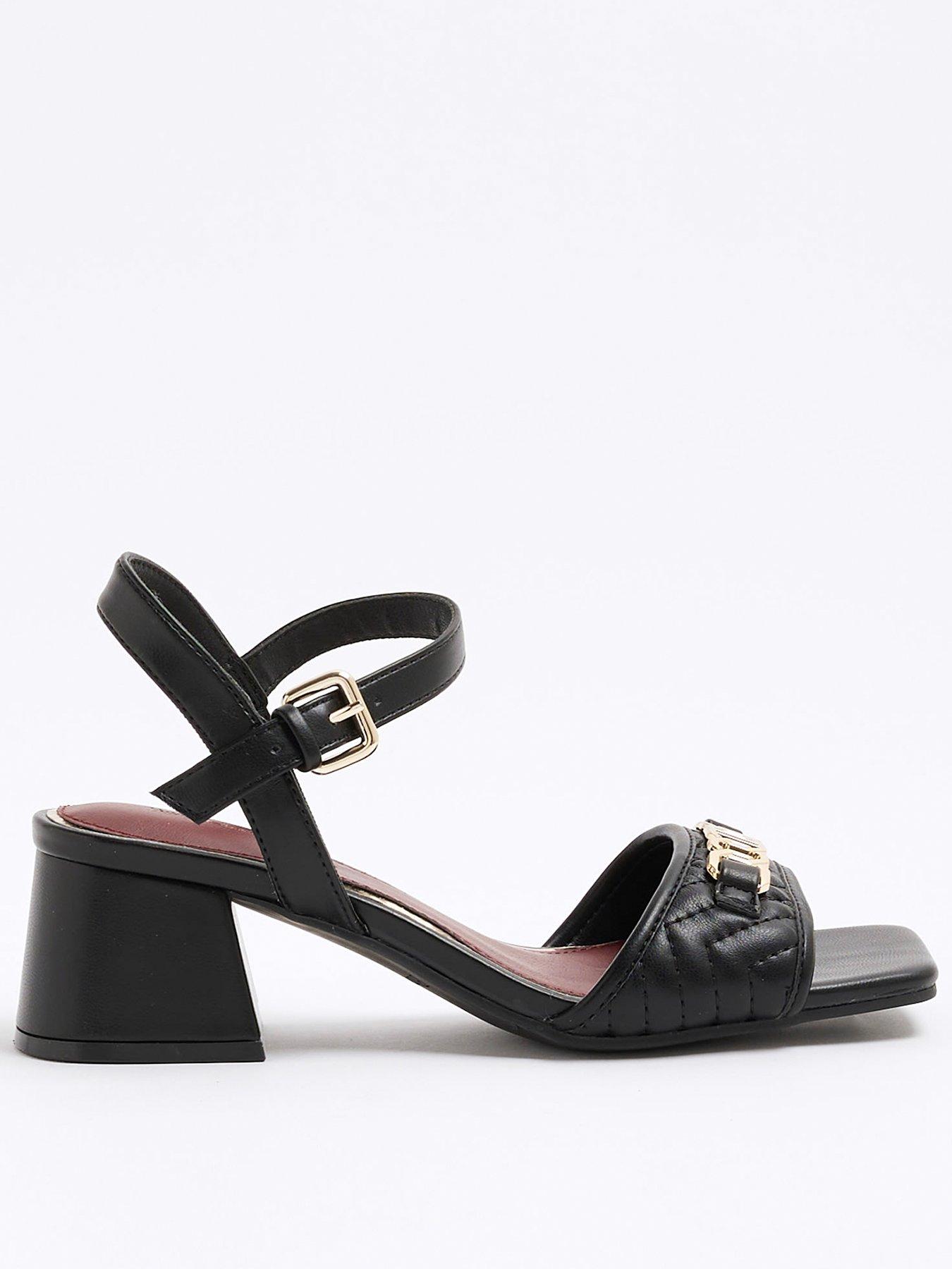  image of river-island-snaffle-block-heel-sandals