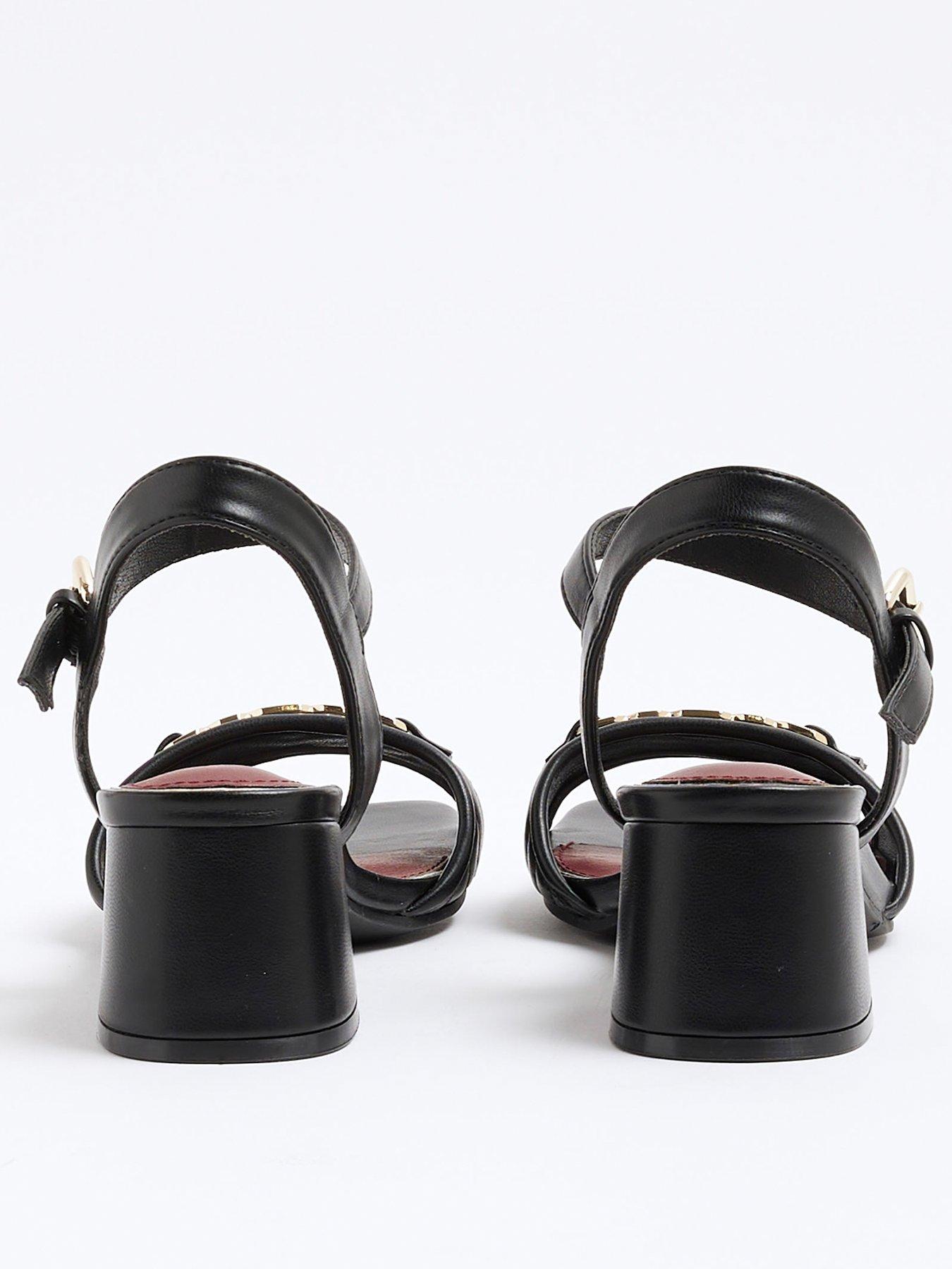  image of river-island-snaffle-block-heel-sandals