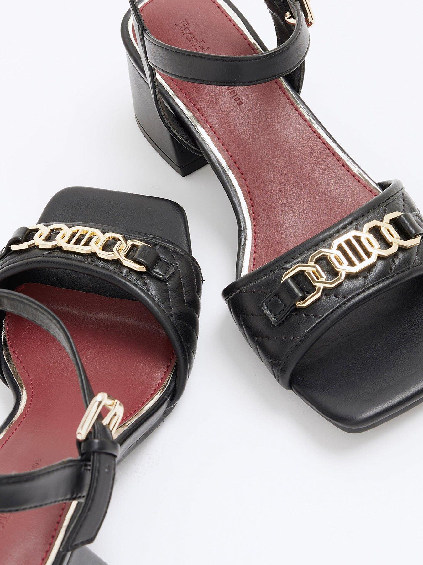  image of river-island-snaffle-block-heel-sandals